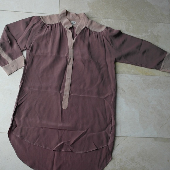 Wilfred 100% Silk Colour Blocking Blouse - Picture 1 of 3